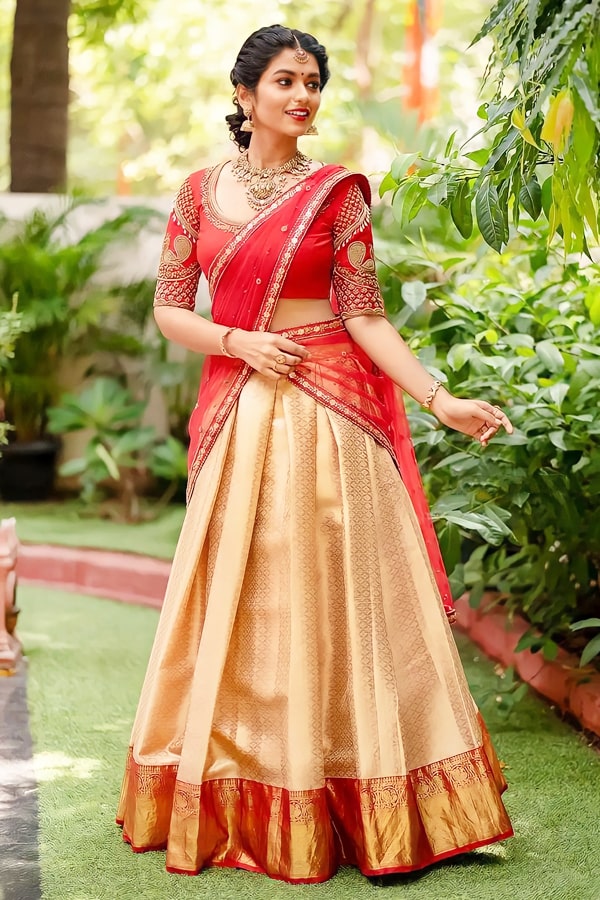 New Model Pattu Half Saree With Price In 2022 - Anaya Designer Studio