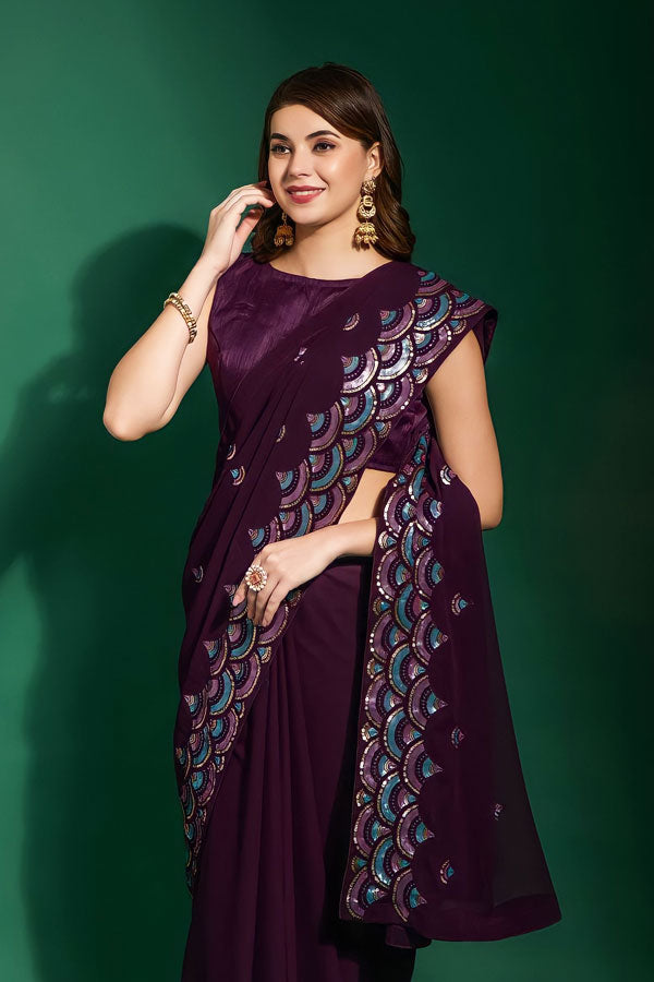Latest Modern Reception Sarees For Bride 2023 - Anaya Designer Studio