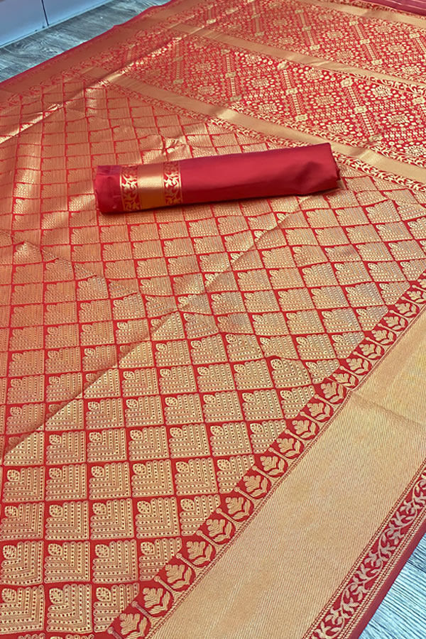 New saree design 2021-2022 for wedding Red - Anaya Designer Studio
