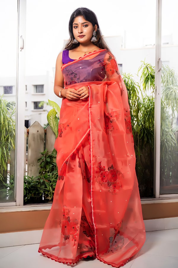 New Saree Design 2022 Images With Red Color - Anaya Designer Studio