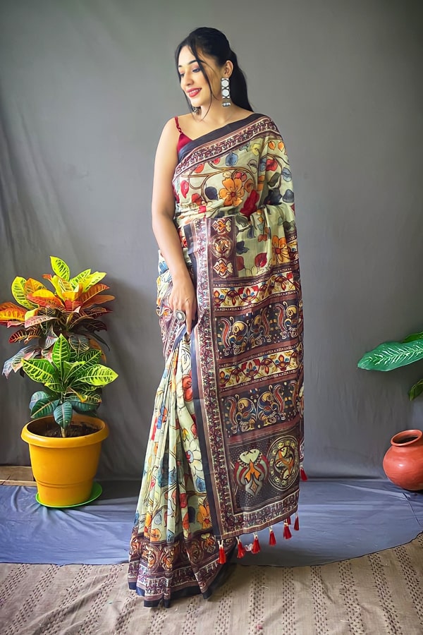 New Saree Design 2022 Of Kalamkari - Anaya Designer Studio