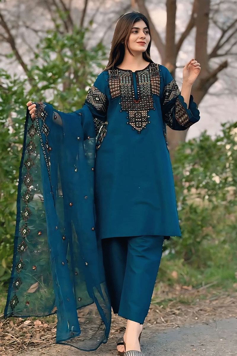 Teal Colour Party Wear Dresses for Girls - Anaya Designer Studio Teal Colour Party Wear Dresses for Girls - Anaya Designer Studio