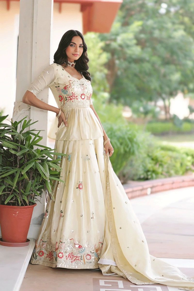 Off-white festive outfit