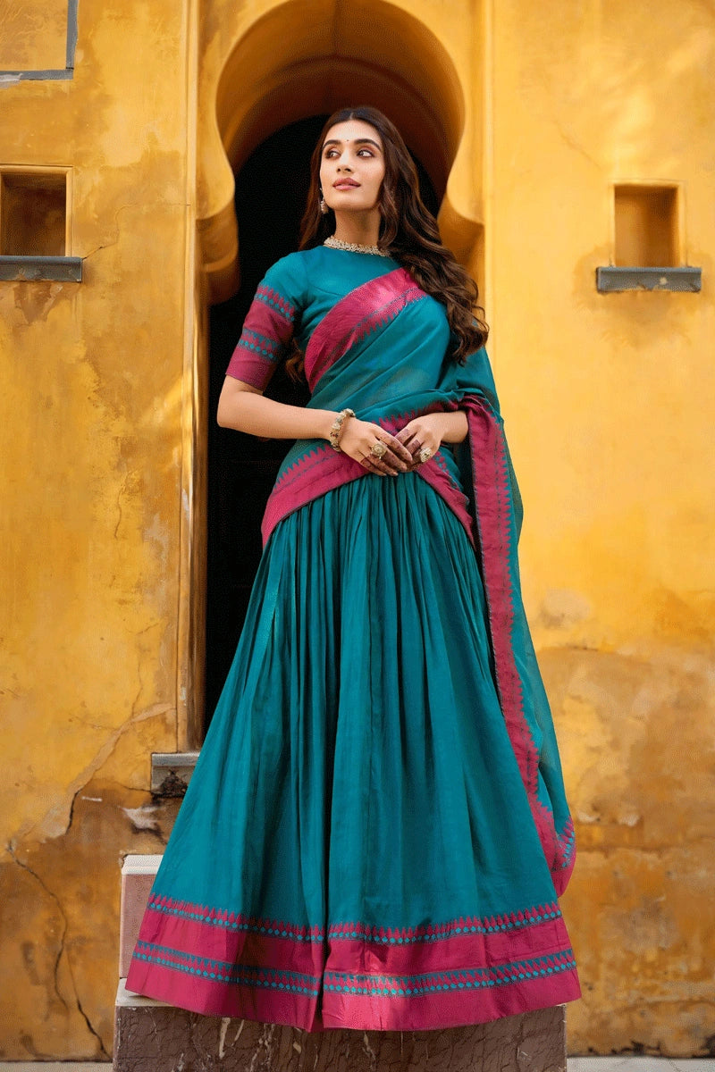 Onam Special Pavadai Davani for Girl