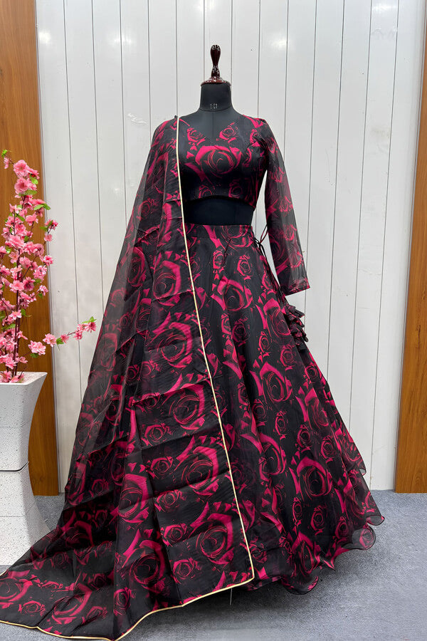 Dupatta Crop Top Skirt Design 2019 Stitched Designer Skirt With