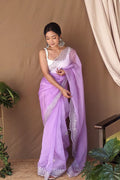 Organza silk sarees with embroidery 2021. (2)