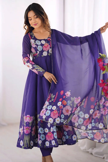 Organza Anarkali Suit 