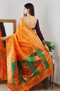 Paithani Saree With Mughal Print