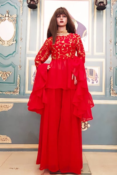 Palazzo Suits Party Wear New Punjabi Suit Design 2021 - Anaya Designer Studio