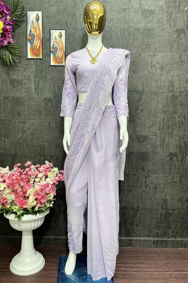 Pant Saree For Wedding