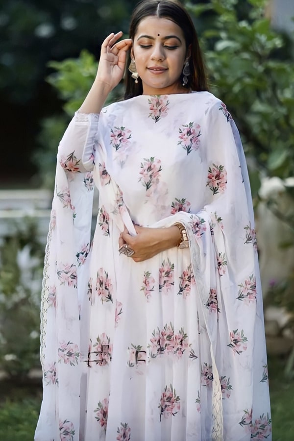 Party Wear Georgette Anarkali Suit For Wedding 2022 - Anaya Designer Studio