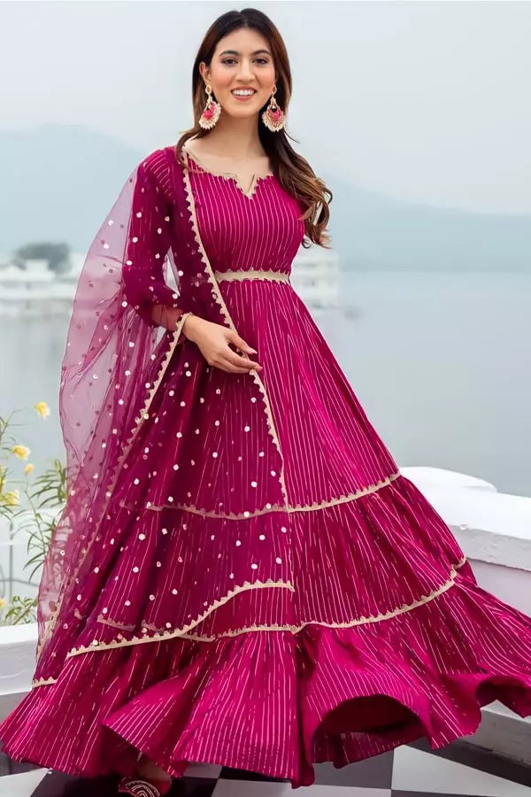 Long Gown For Wedding Reception 2022 - Anaya Designer Studio