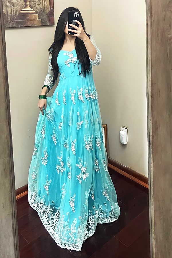 Party Wear Gown Design For Diwali Special - Anaya Designer Studio