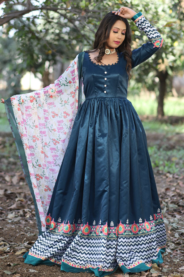 Party Wear Long Gown For Girls - Anaya Designer Studio