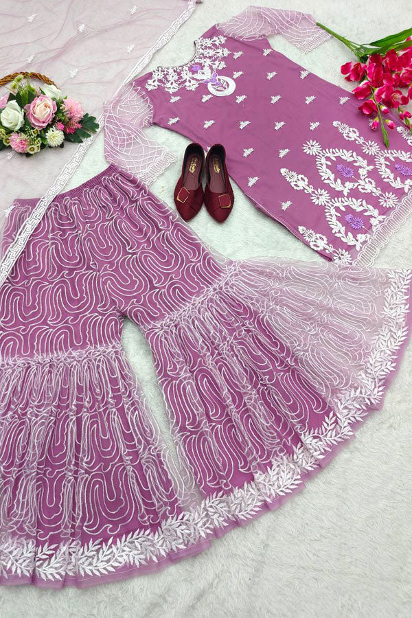 Party Wear Sharara Dress For Teenage Girl