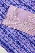 Party wear saree for unmarried girl purple.