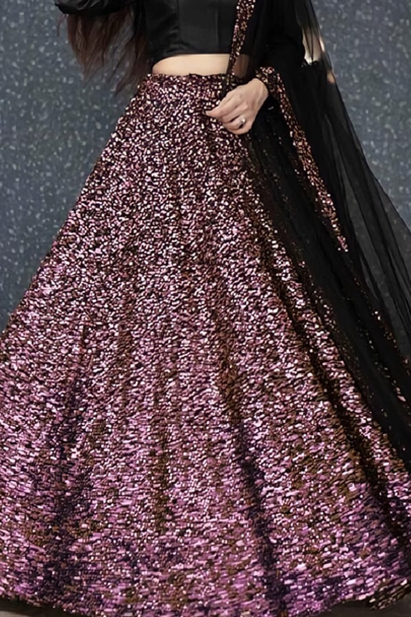 Crop Top Lehenga in Pink main image 0