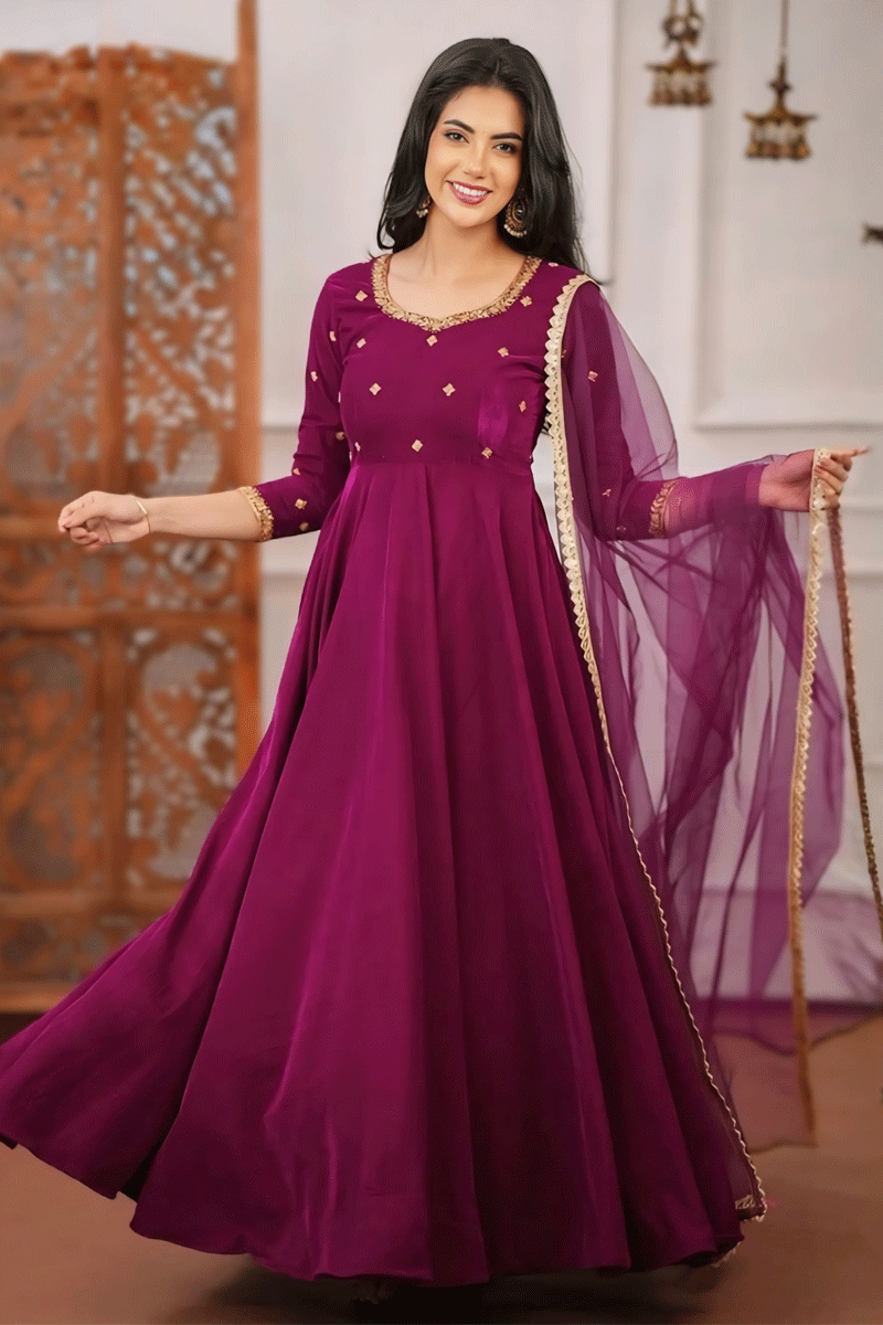 Party Wear Anarkali For Gril