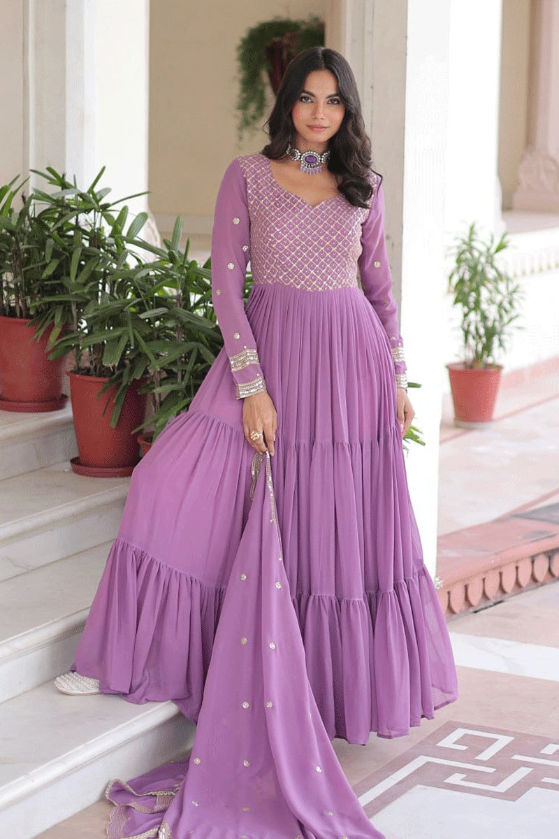 Party Wear Anarkali for Sangeet