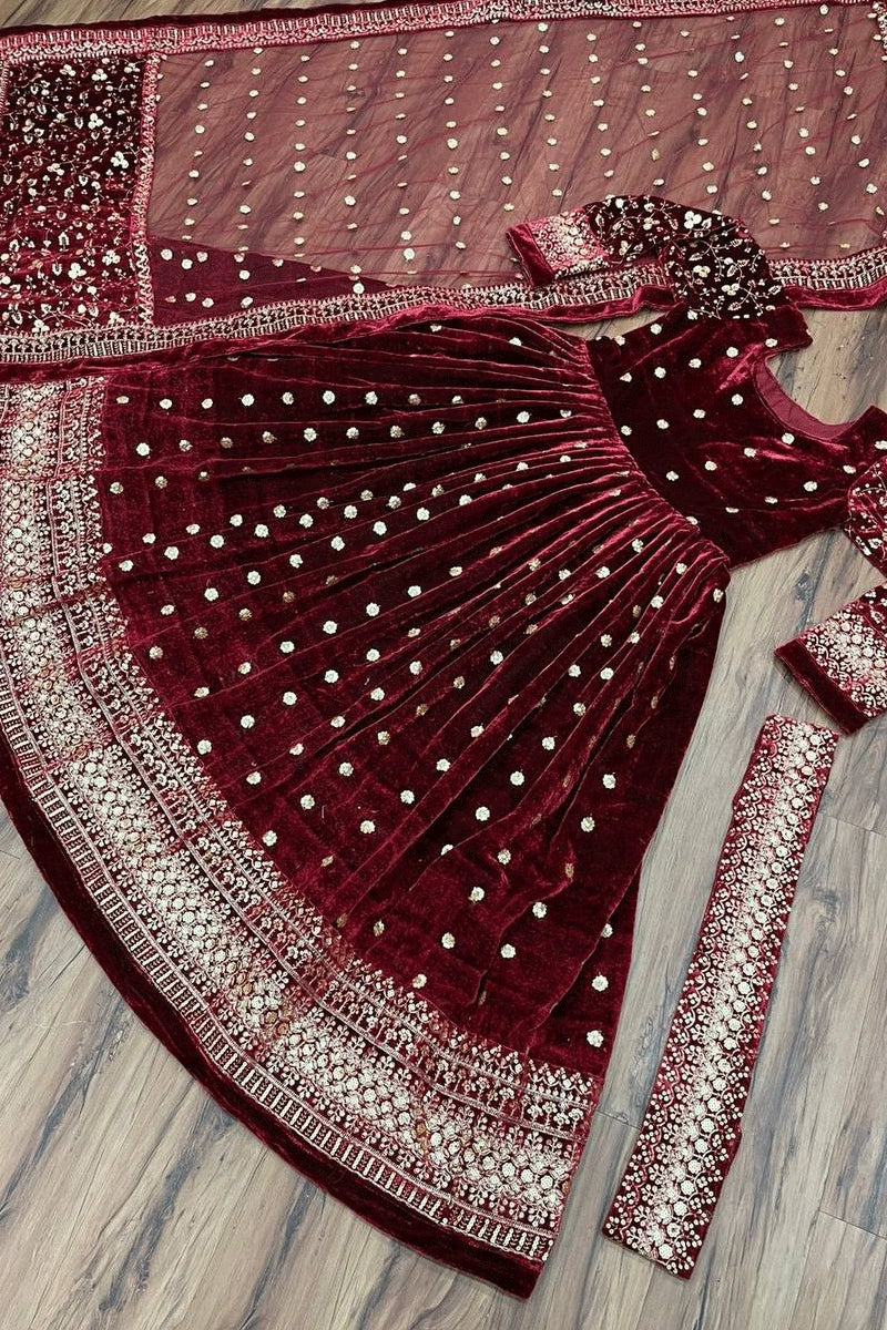 Party Wear Heavy Gown