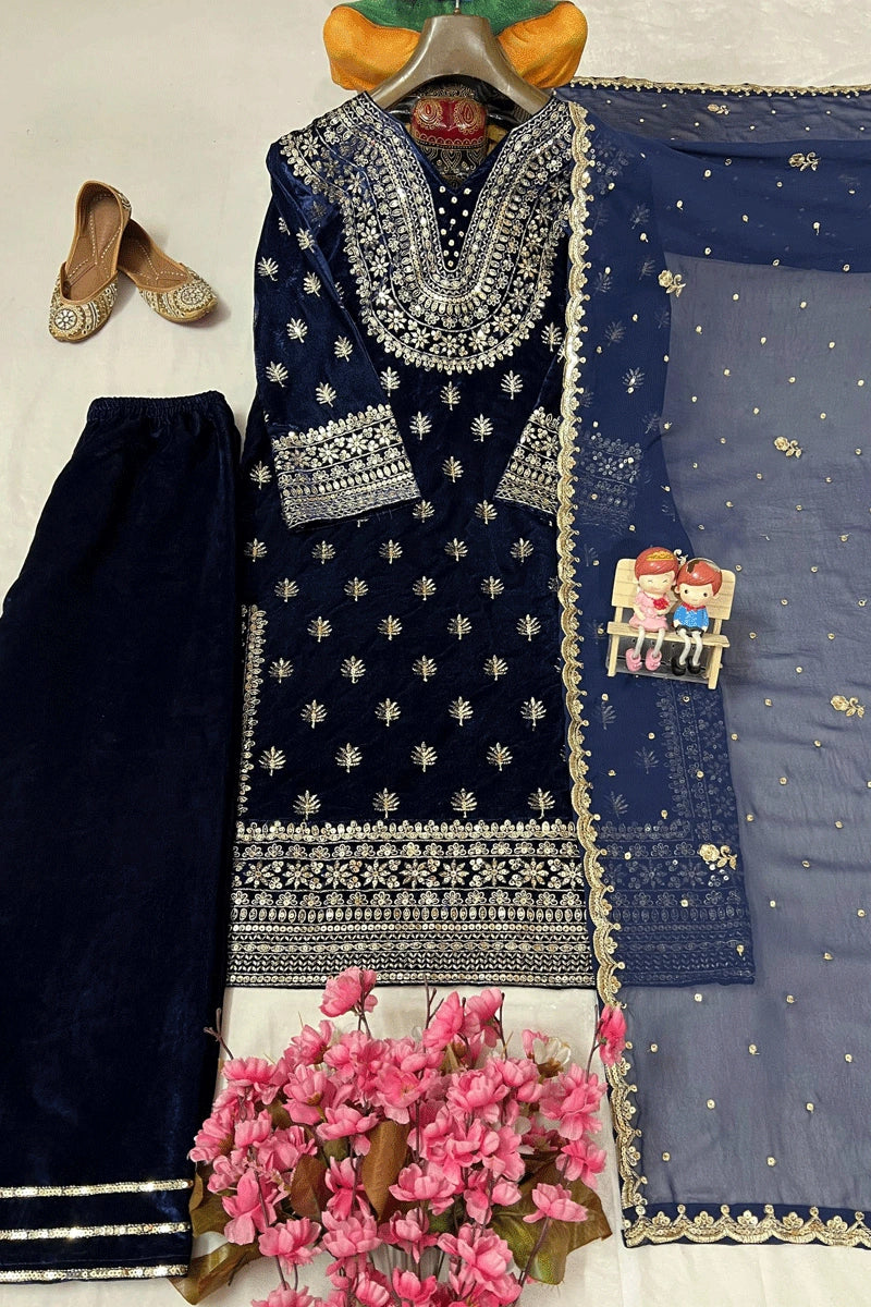 Party Wear Plazzo Suit