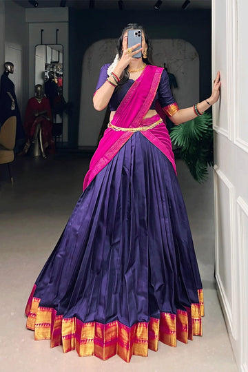 Pattu Pavadai half saree