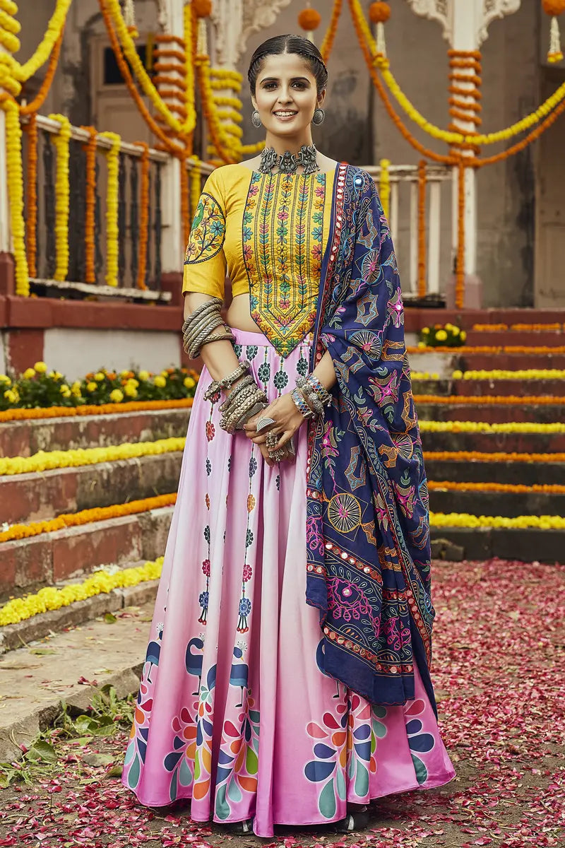 Pink Color chaniya choli