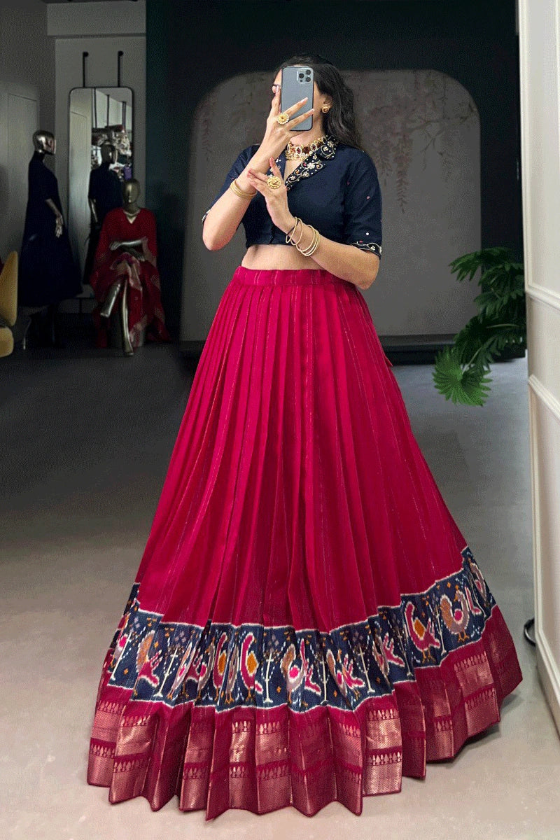 Pink Handwork Lehenga