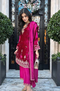 Pink Velvet Dress for Wedding Functions