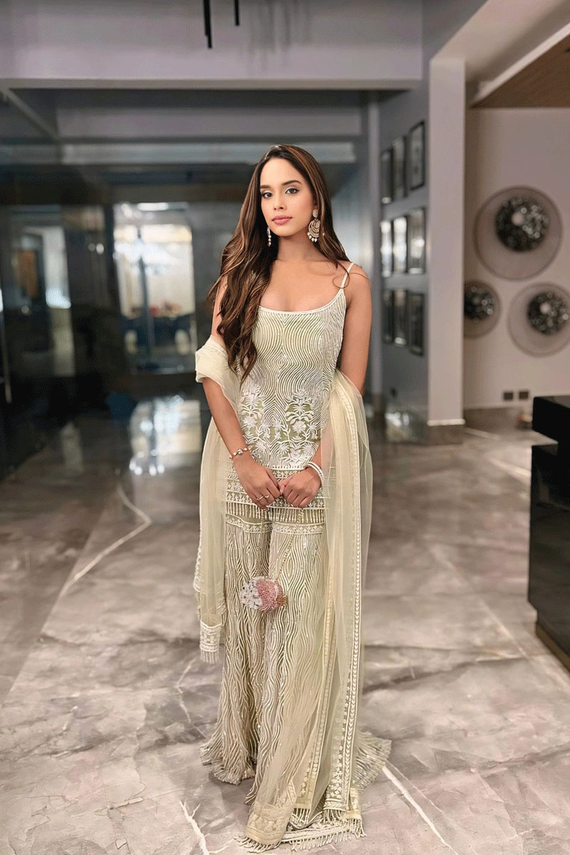 Pista Color Sharara Suit 