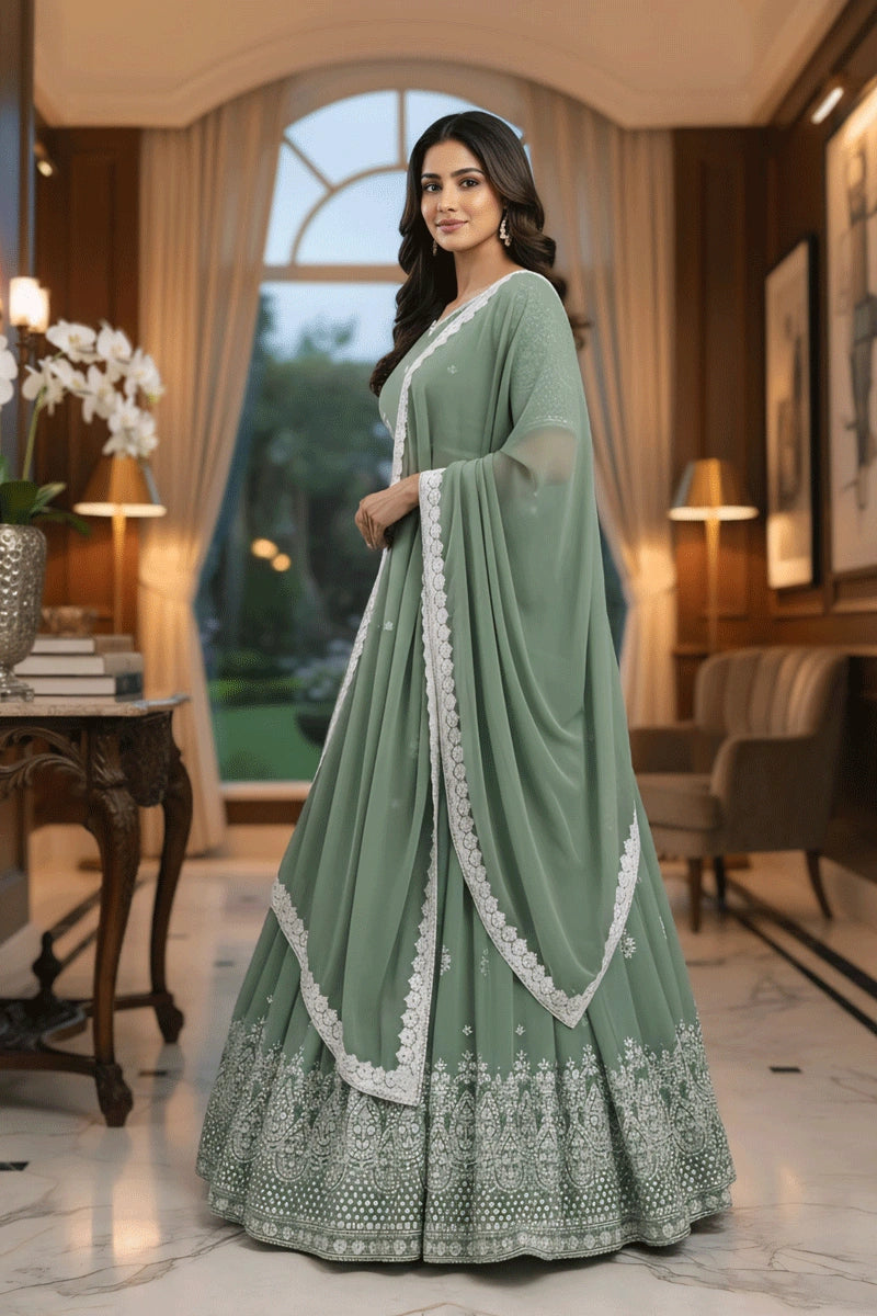 Pista Lehenga for Brother’s Wedding