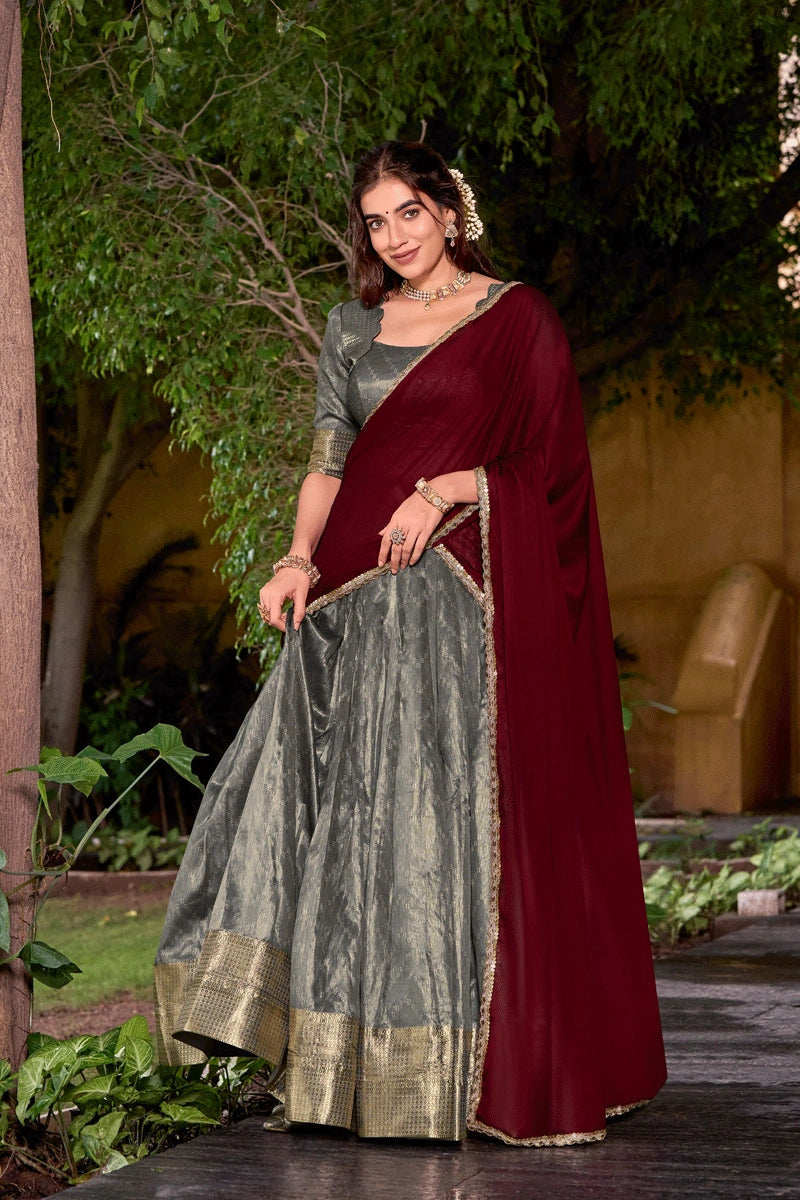 Special Pongal Silk Pattu Half Saree