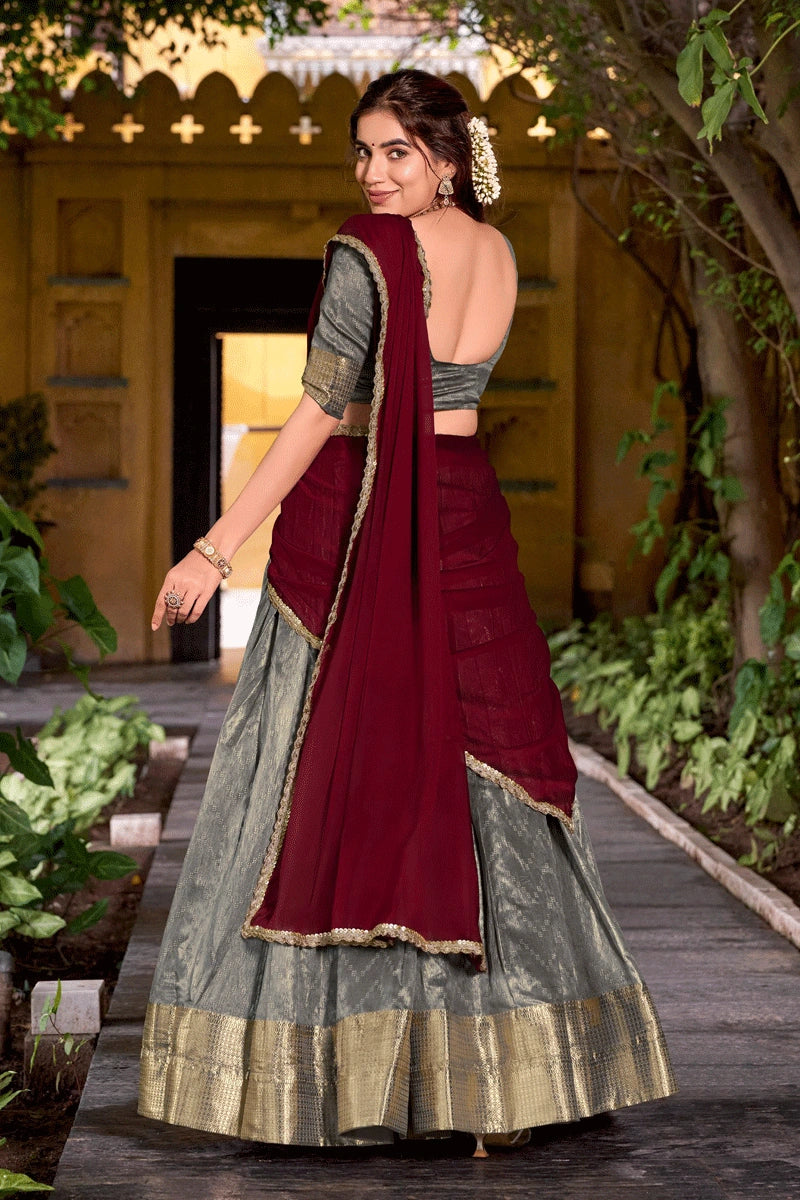 Pongal Special Traditional Pattu Half Saree