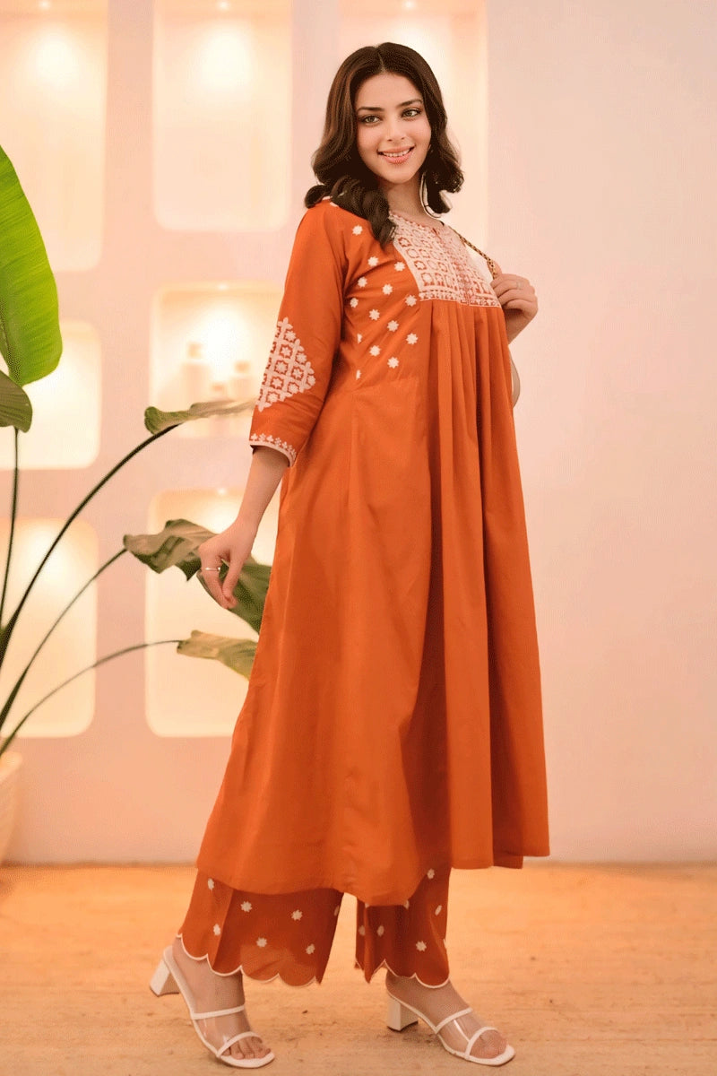 Pooja Wear Rayon Kurti Pant 