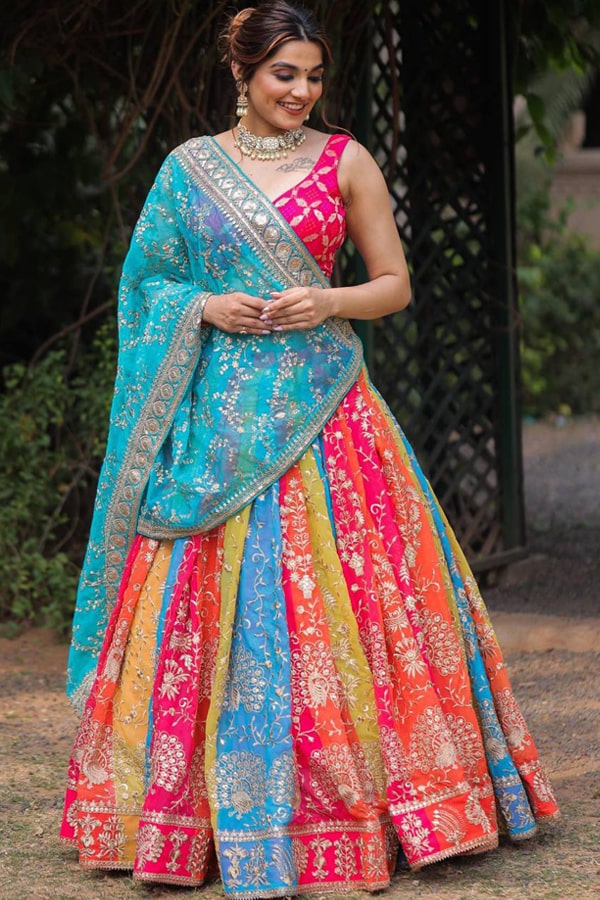 Prachi Solanki Crop Top Lehenga Dress For Girl