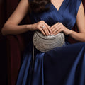 Premium Silver Wedding Purse for Bride