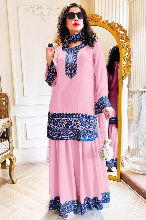 Kurti Sharara Dupatta Set With Price 2023 - Anaya Designer Studio