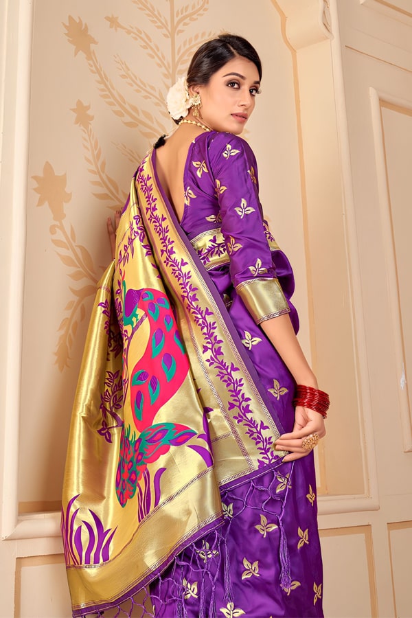 Pure Paithani Saree For Girls