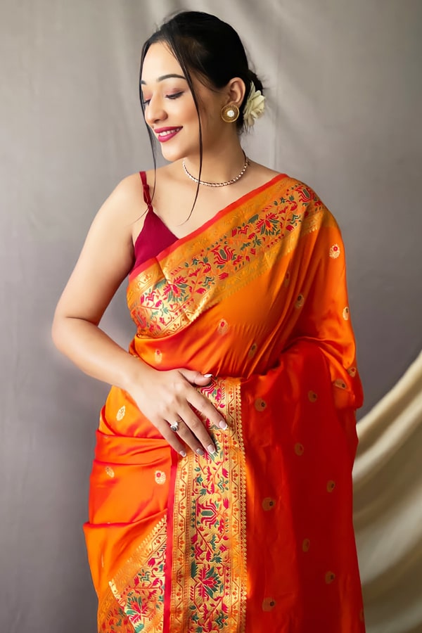 Pure Paithani Silk Saree With Price