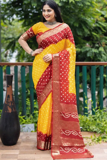 Pure Silk Bandhani Sarees Price