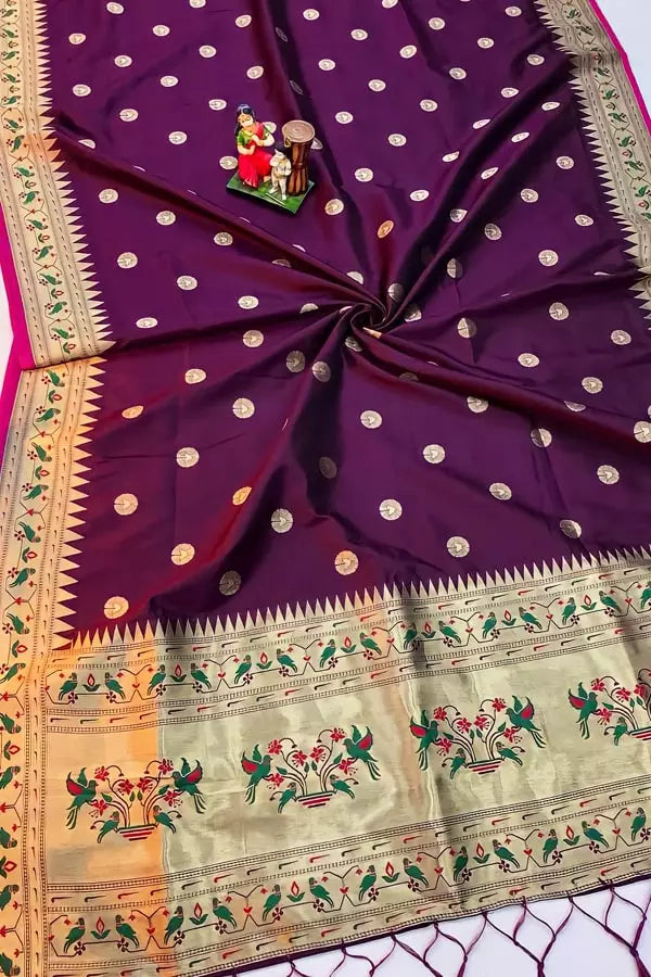 Kanchipuram Silk Paithani Saree Blouse Designs Catalogue - Anaya Designer Studio