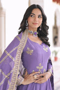 Purple Color Anarkali Dress 