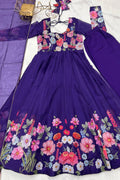 Purple Color Anarkali Suit 