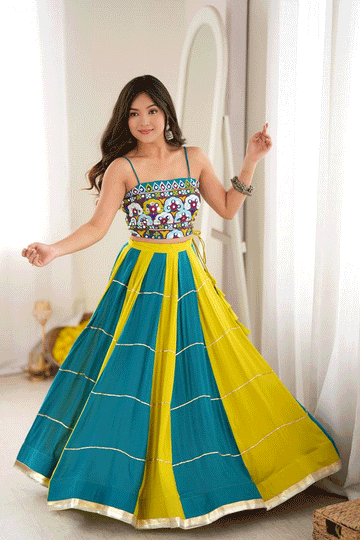 Raas Ramzat Backless Blouse Lehenga