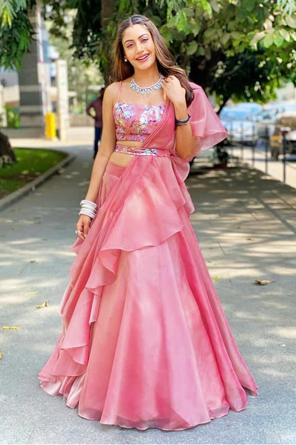Organza Fabric Lehenga with price 1000 to 2000 - Anaya Designer Studio