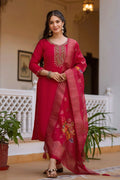 Rani Pink Kurti Set