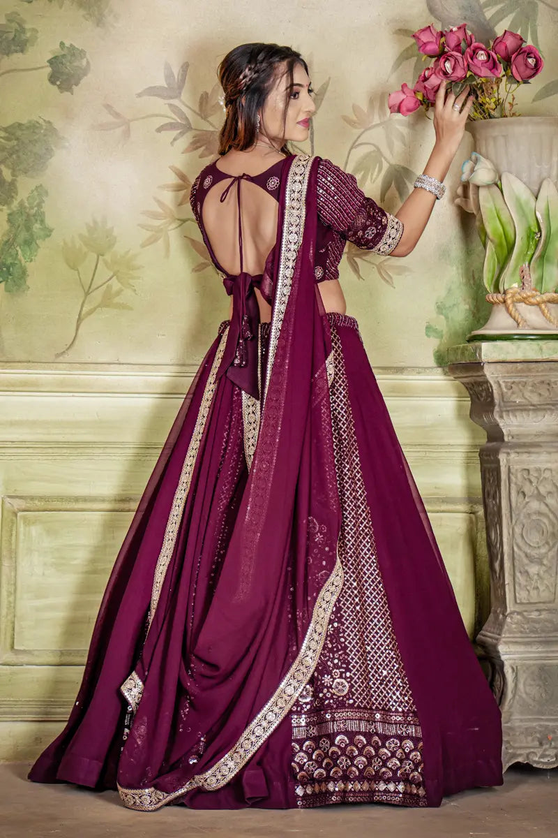 Stylish Engagement Lehenga Choli for Girls