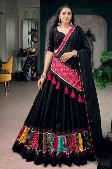 Ready To Wear Black Chaniya Choli