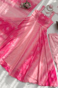 Real Mirror Work Anarkali Dress 