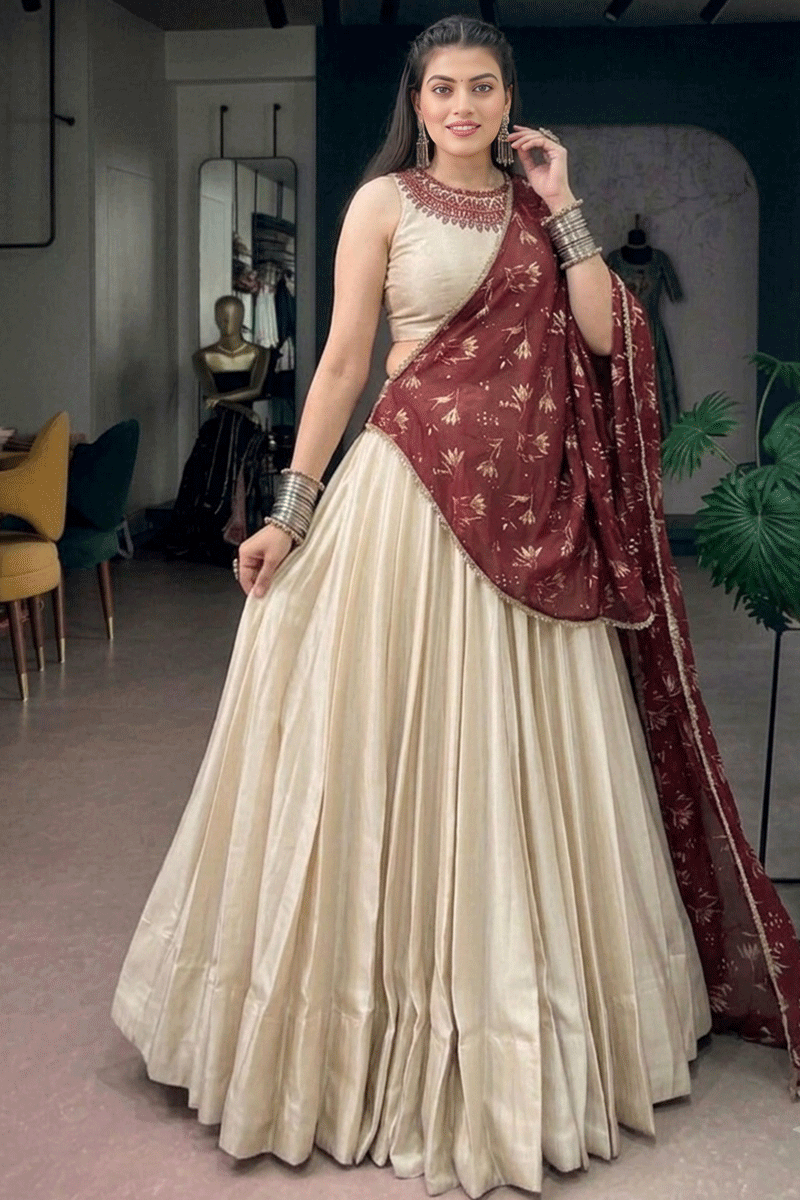 Navratri Special Mirror Work Lehenga Choli